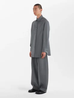 Best Studio Nicholson Akako Shirt Grey Marl