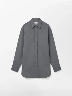 Best Studio Nicholson Akako Shirt Grey Marl