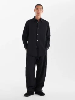 Best Studio Nicholson Akako Viscose Shirt Black