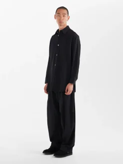 Best Studio Nicholson Akako Viscose Shirt Black