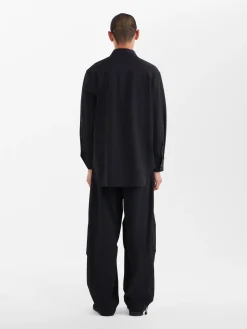 Best Studio Nicholson Akako Viscose Shirt Black