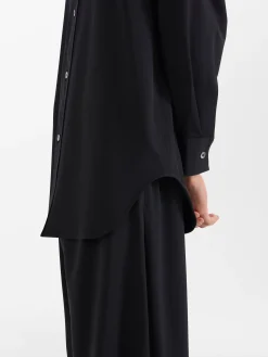 Best Studio Nicholson Akako Viscose Shirt Black