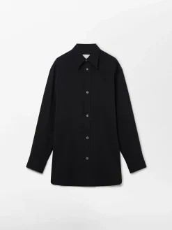 Best Studio Nicholson Akako Viscose Shirt Black