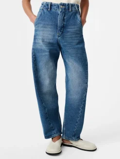 Online Studio Nicholson Akerman Denim Pant Worn Wash Indigo