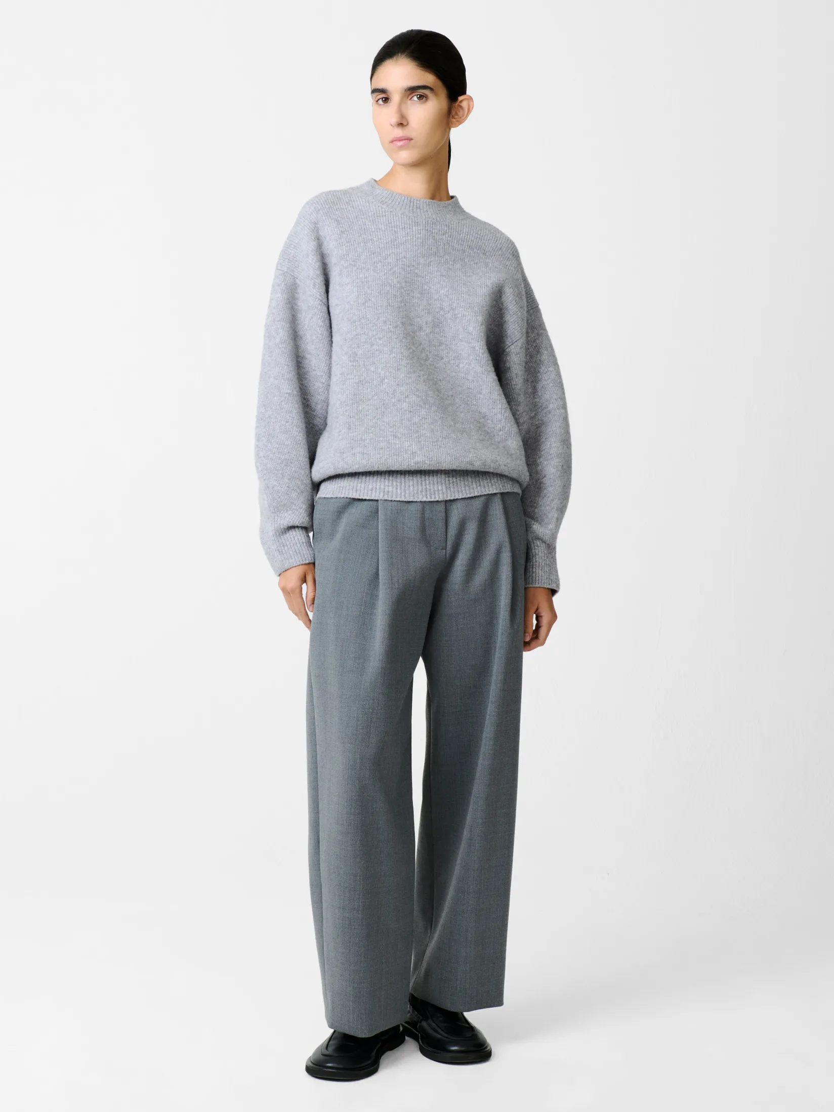 Online Studio Nicholson Ansell Viscose Pant Grey Marl
