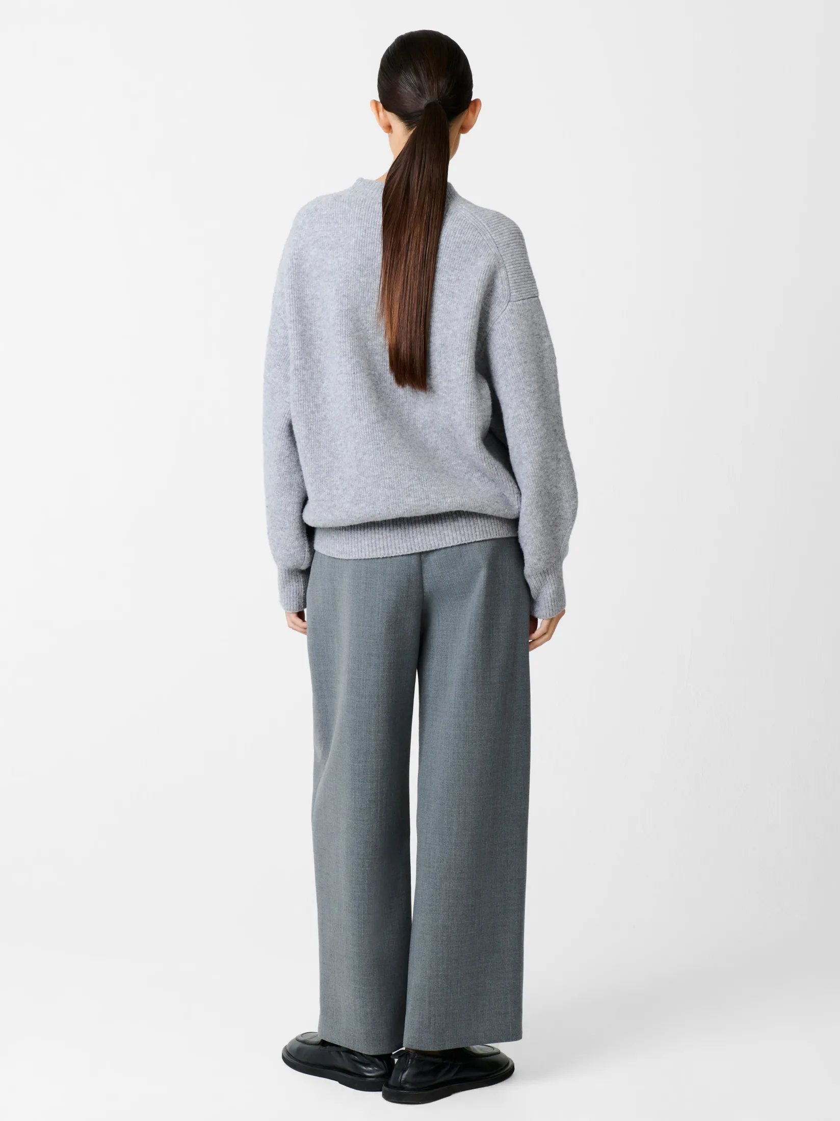 Online Studio Nicholson Ansell Viscose Pant Grey Marl