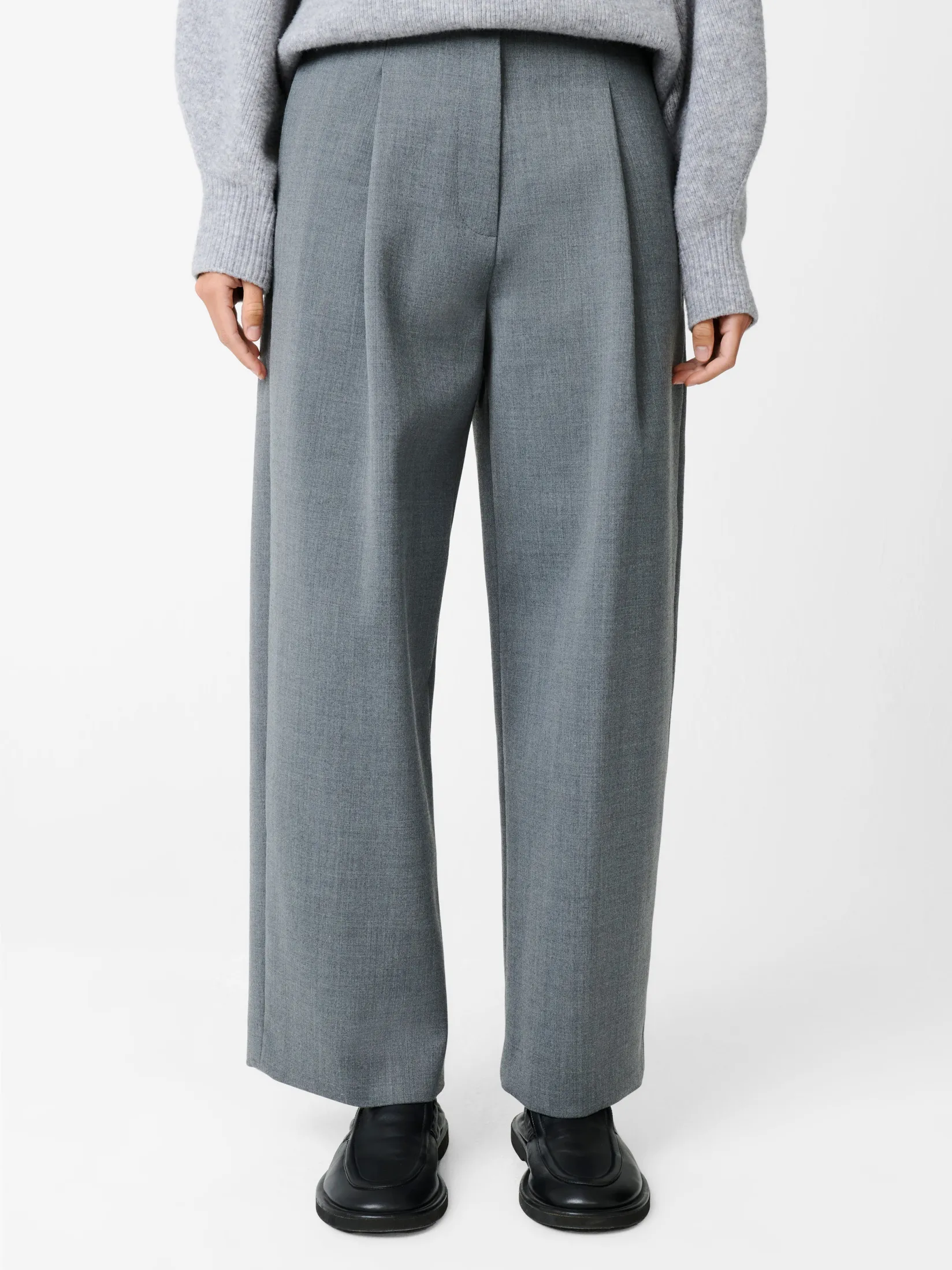 Online Studio Nicholson Ansell Viscose Pant Grey Marl