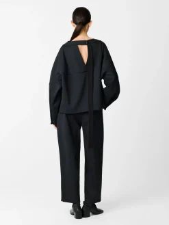 Sale Studio Nicholson Ansell Viscose Pant Black