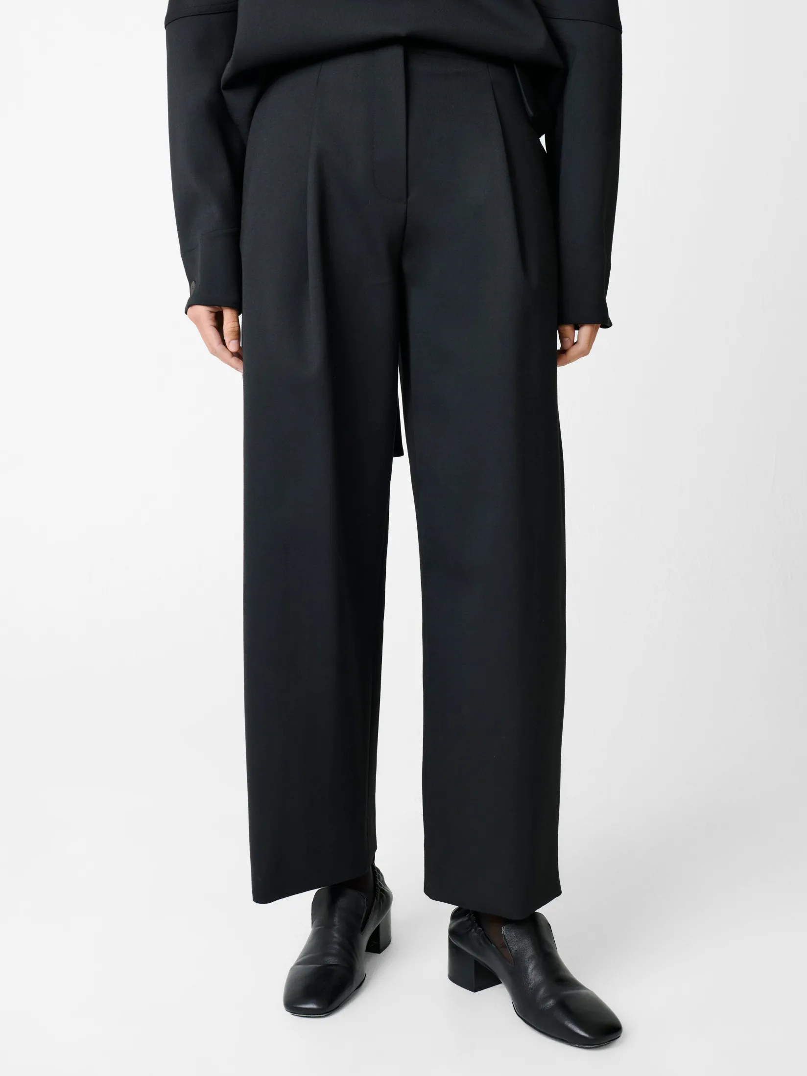 Sale Studio Nicholson Ansell Viscose Pant Black