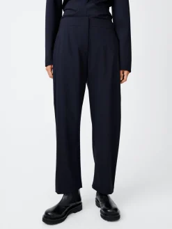 Outlet Studio Nicholson Awe Tropical Wool Pant Darkest Navy