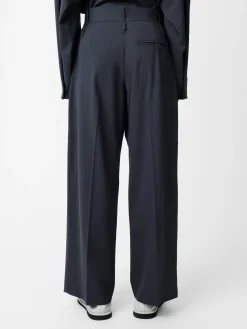 Outlet Studio Nicholson Baier Tropical Wool Pant Seal Blue