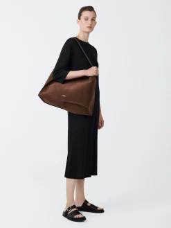 New Studio Nicholson Banner Jersey Dress Darkest Navy