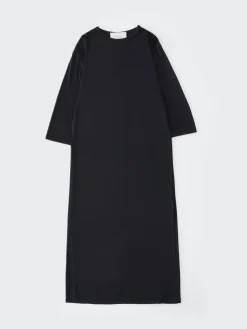 New Studio Nicholson Banner Jersey Dress Darkest Navy