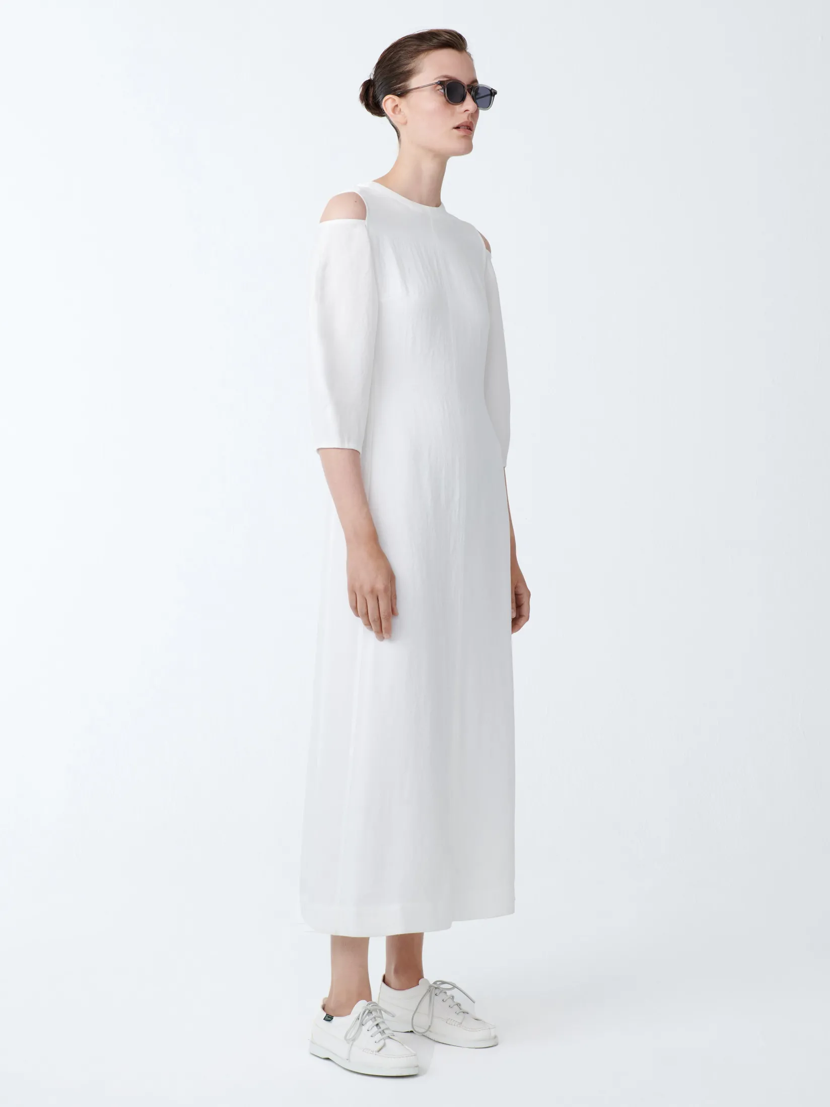 Discount Studio Nicholson Barr Twill Dress Parchment