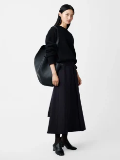 Clearance Studio Nicholson Bassi Skirt Darkest Navy