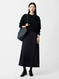 Clearance Studio Nicholson Bassi Skirt Darkest Navy