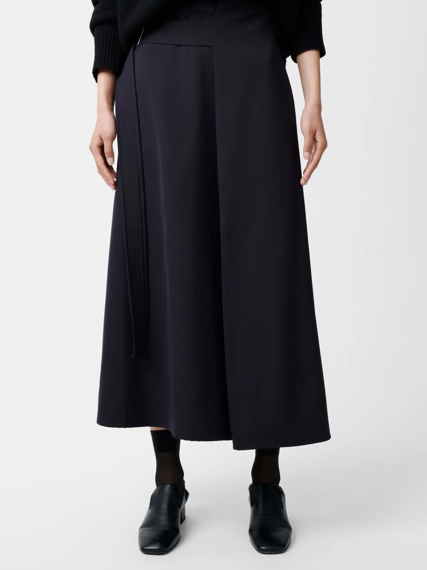 Clearance Studio Nicholson Bassi Skirt Darkest Navy