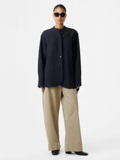 Discount Studio Nicholson Beam Shirt Darkest Navy