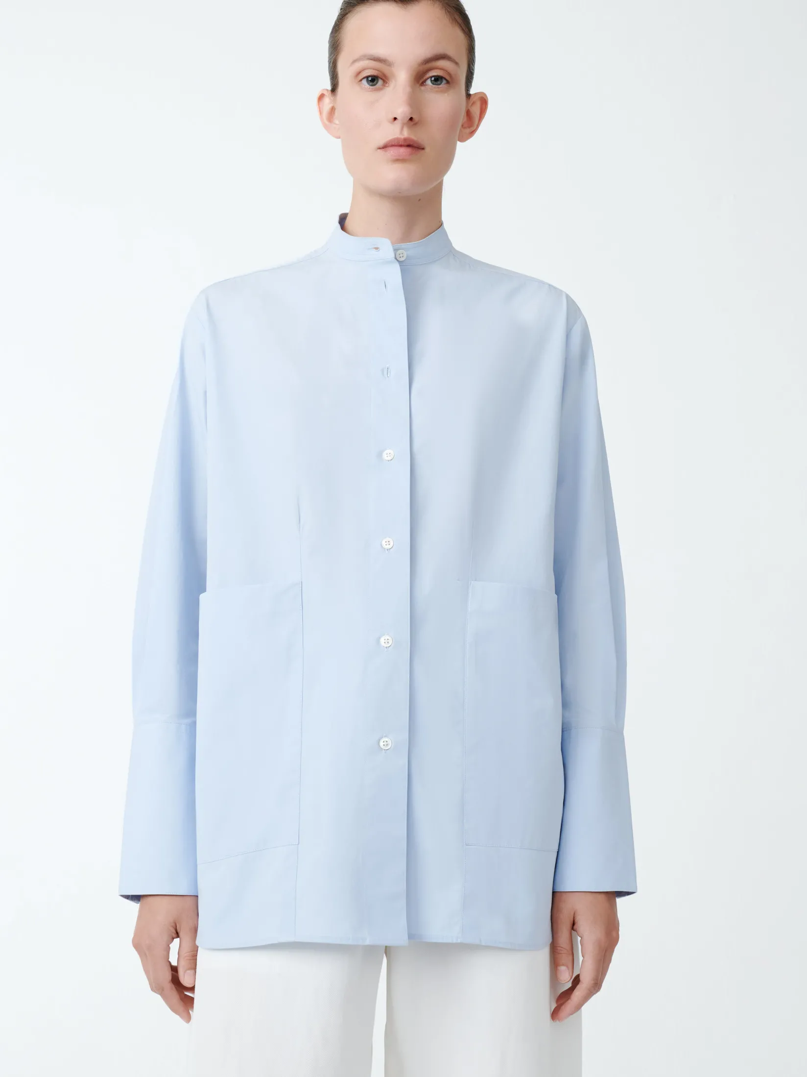 Clearance Studio Nicholson Beek Shirt Sky Blue