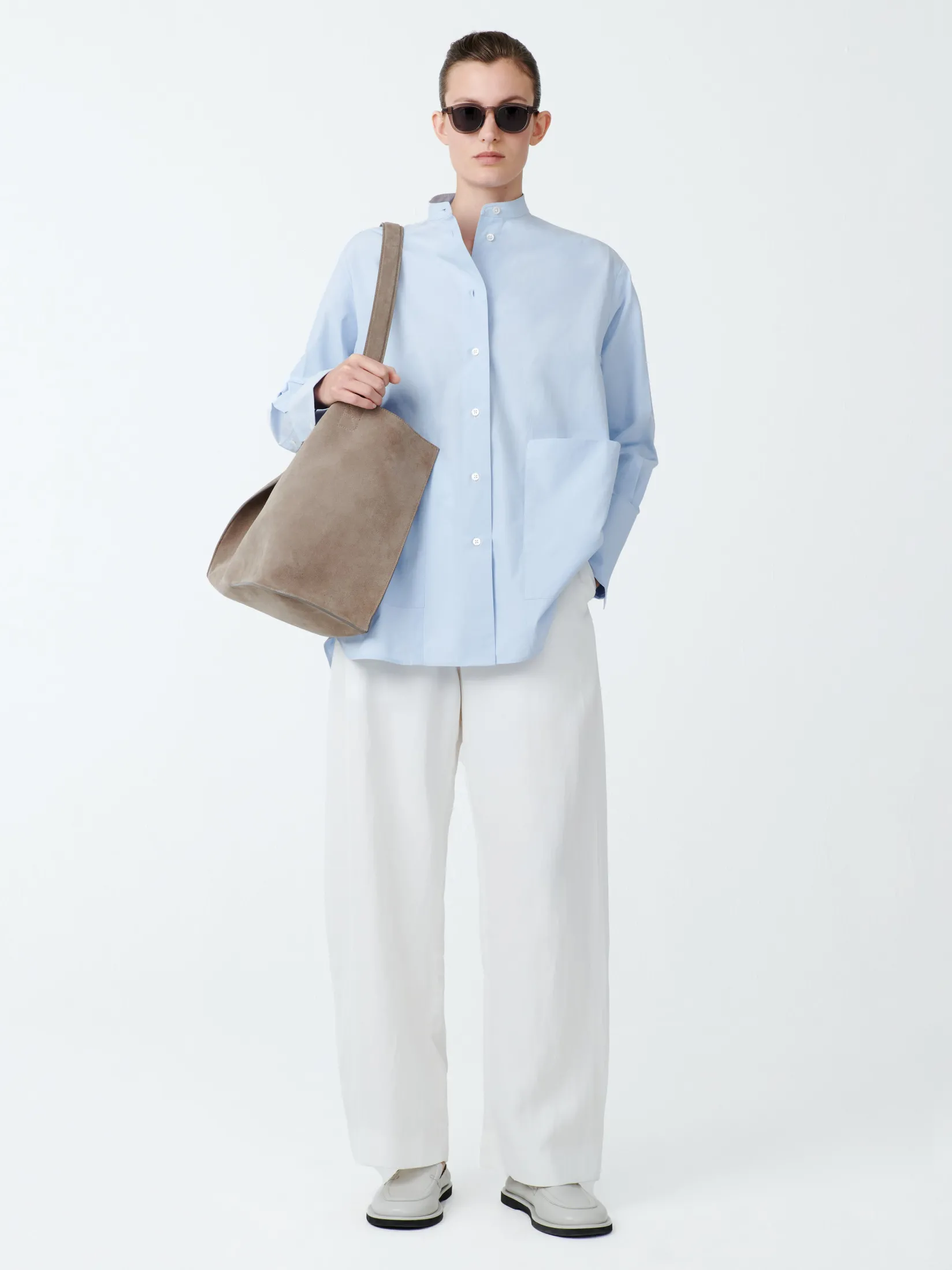 Clearance Studio Nicholson Beek Shirt Sky Blue