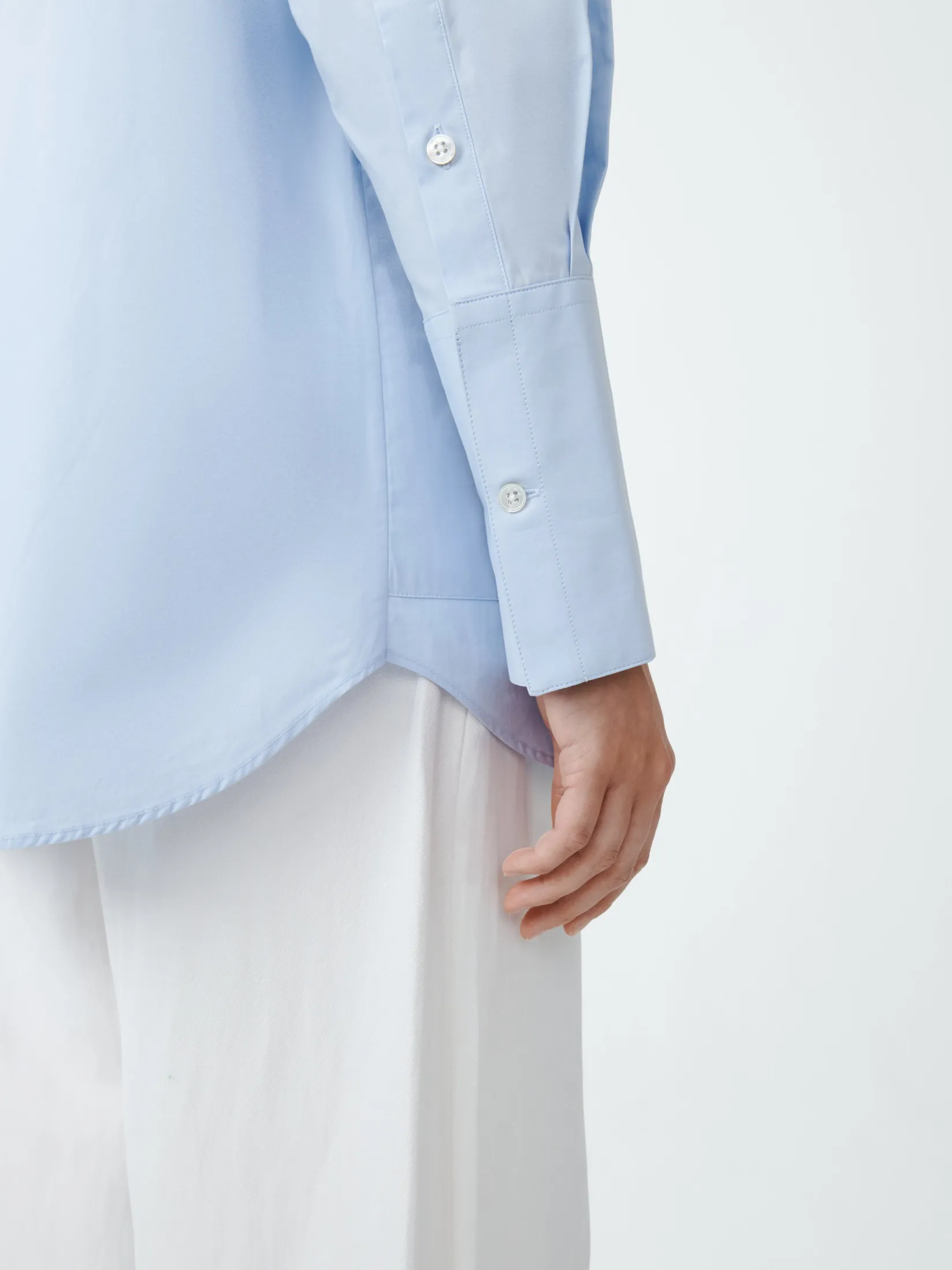 Clearance Studio Nicholson Beek Shirt Sky Blue