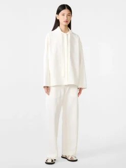 New Studio Nicholson Belleri Linen Jacket Milk