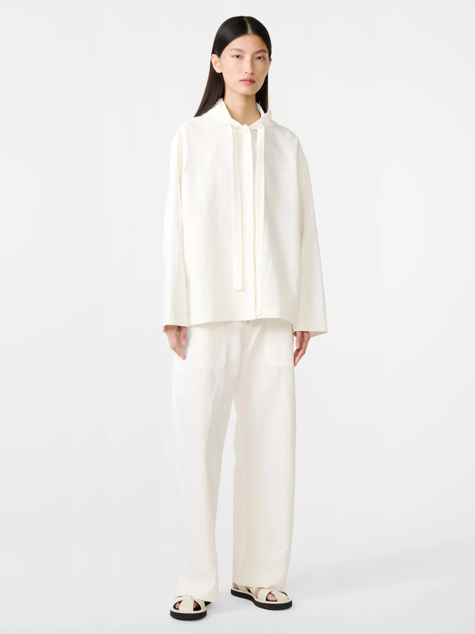 New Studio Nicholson Belleri Linen Jacket Milk