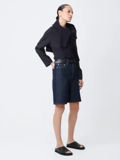 Discount Studio Nicholson Bode Denim Short Raw Indigo