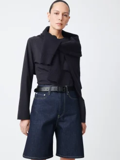 Discount Studio Nicholson Bode Denim Short Raw Indigo