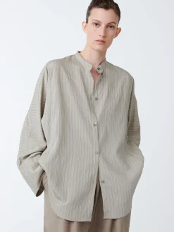 Hot Studio Nicholson Bonsho Shirt Pebble / Black Stripe
