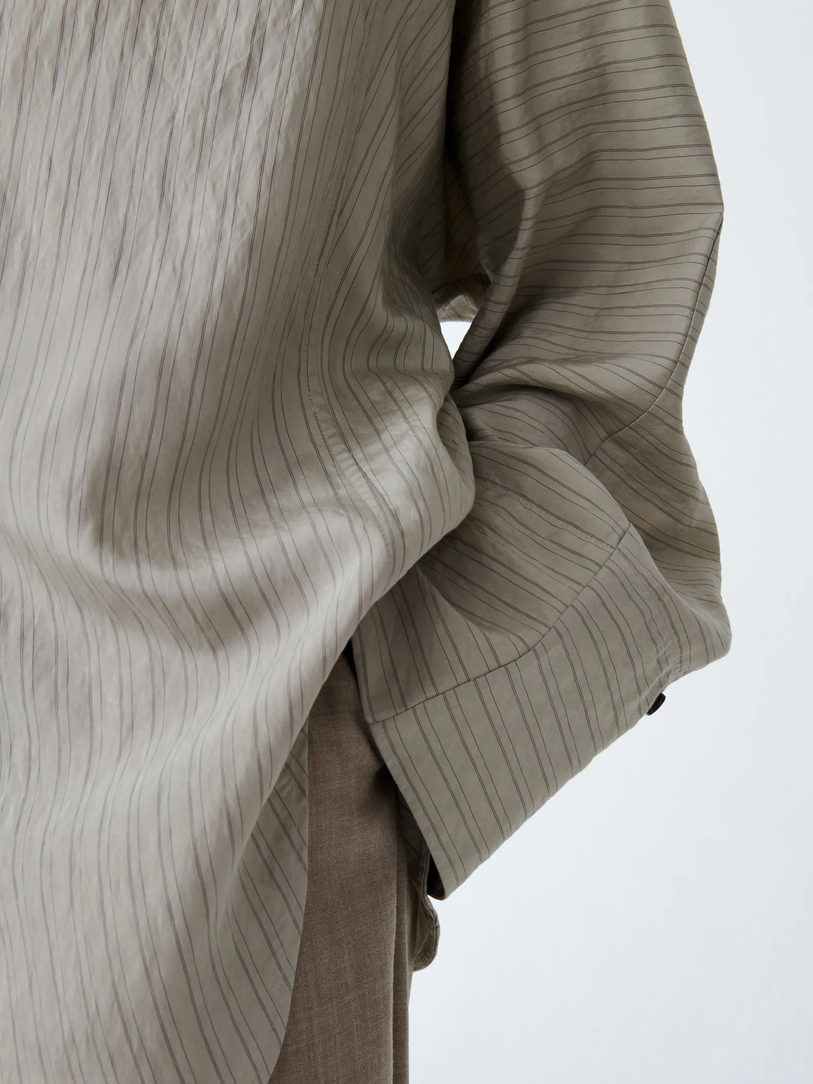 Hot Studio Nicholson Bonsho Shirt Pebble / Black Stripe