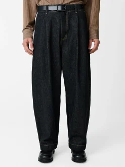 Sale Studio Nicholson Bridges Italian Denim Pant Black