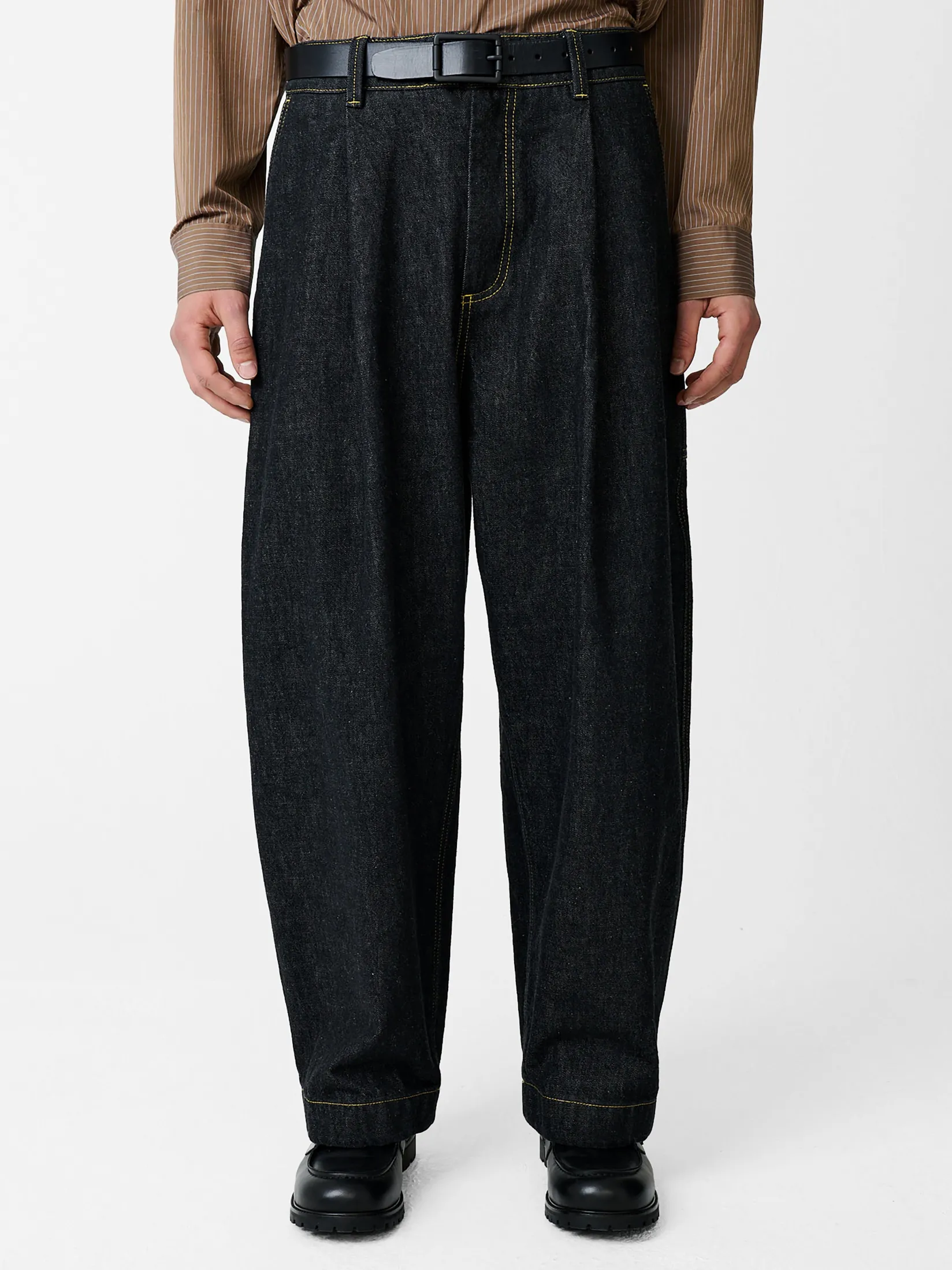 Sale Studio Nicholson Bridges Italian Denim Pant Black