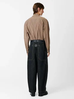 Sale Studio Nicholson Bridges Italian Denim Pant Black