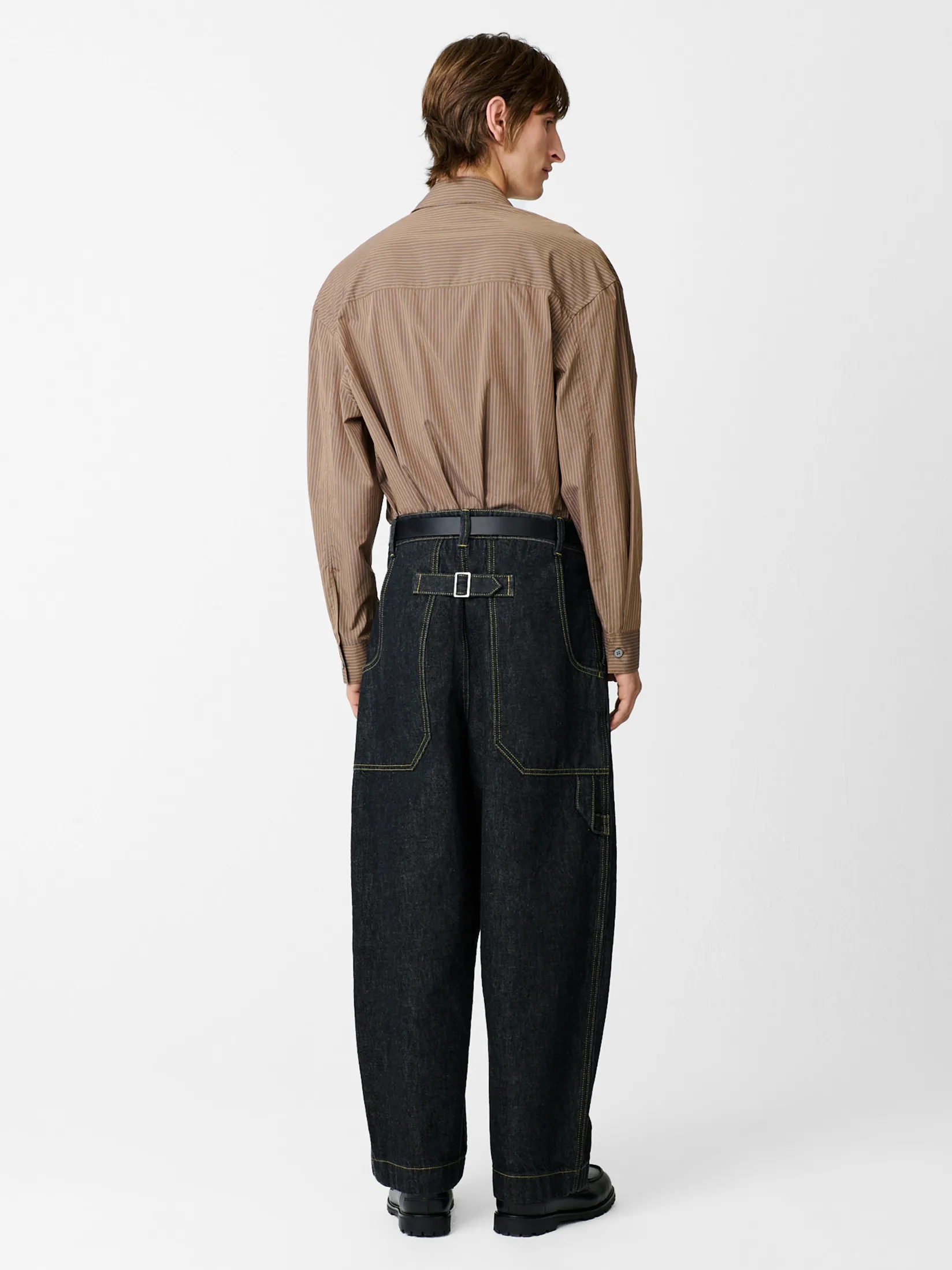 Sale Studio Nicholson Bridges Italian Denim Pant Black