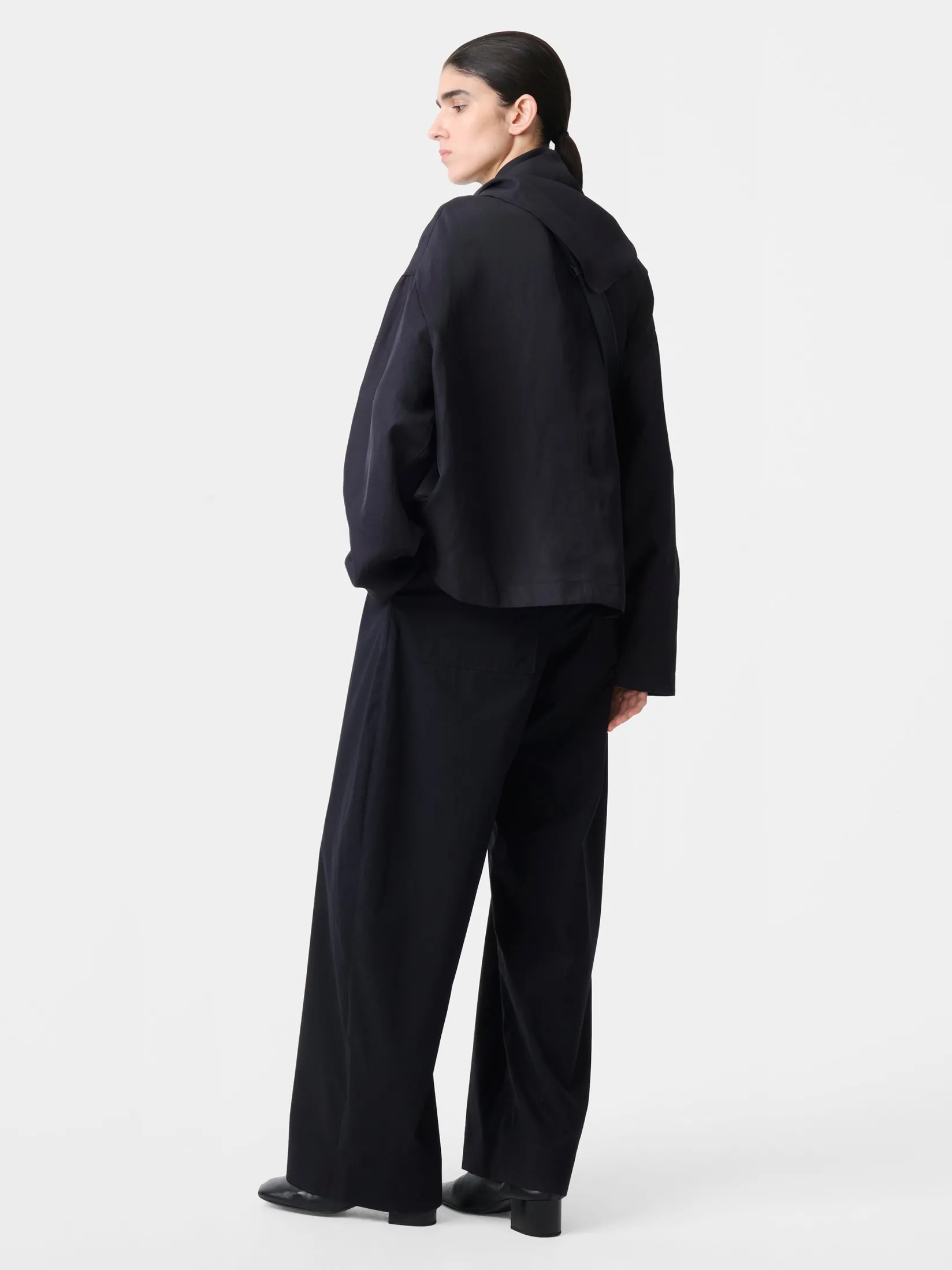 Sale Studio Nicholson Bute Linen Top Darkest Navy