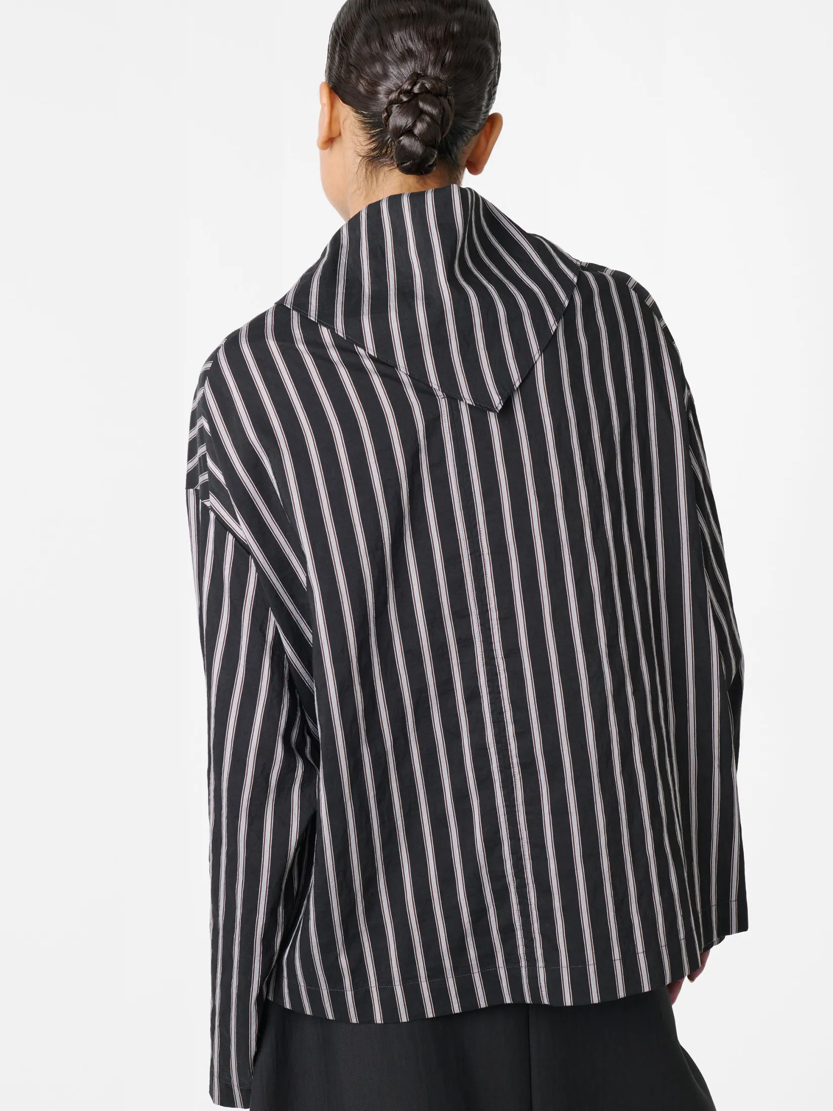 Fashion Studio Nicholson Bute Stripe Top Darkest Navy Stripe