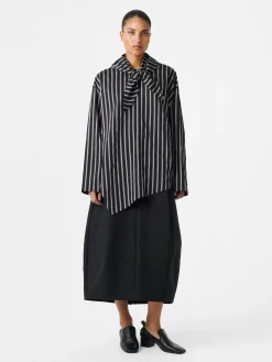 Fashion Studio Nicholson Bute Stripe Top Darkest Navy Stripe