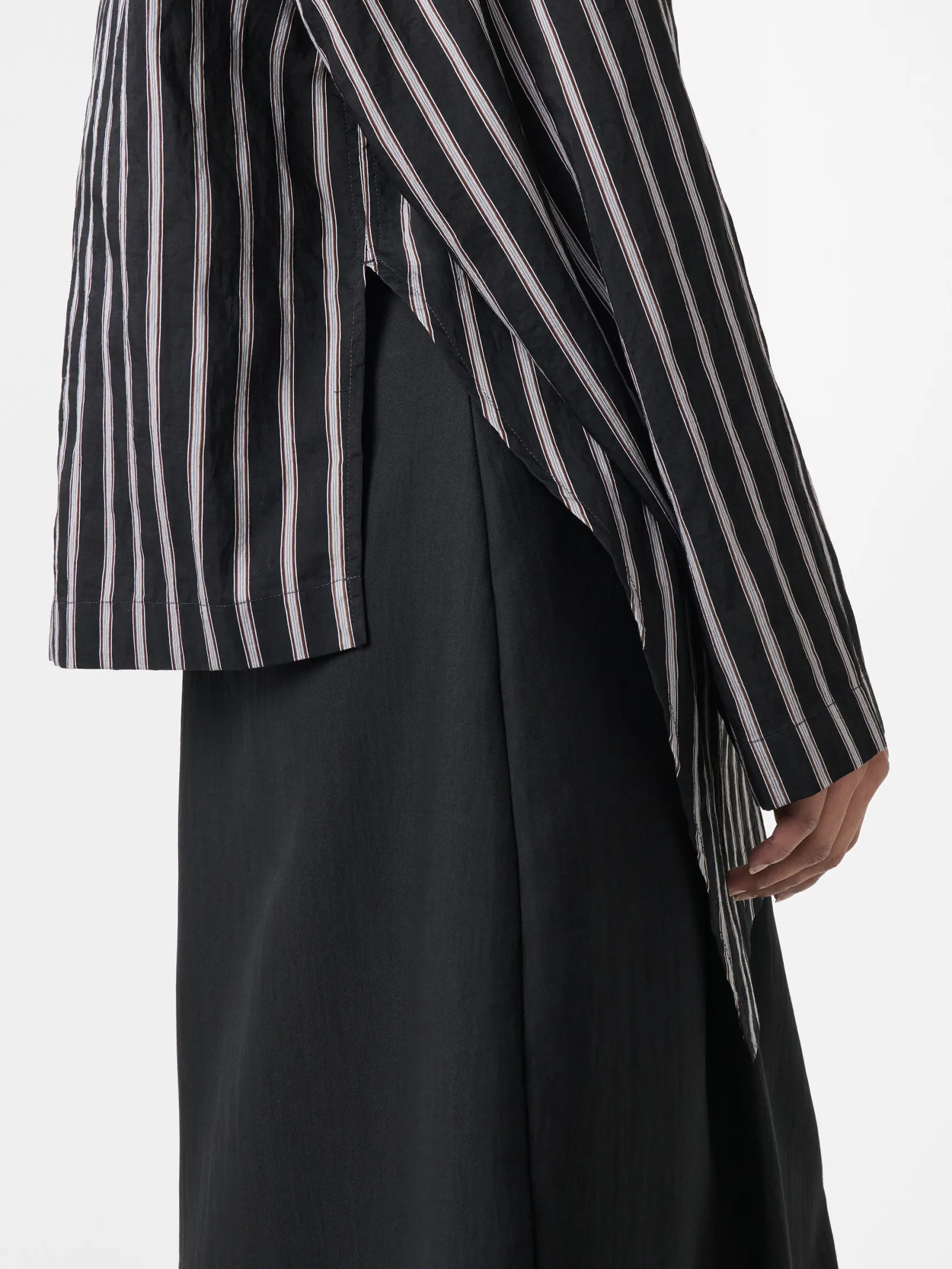 Fashion Studio Nicholson Bute Stripe Top Darkest Navy Stripe