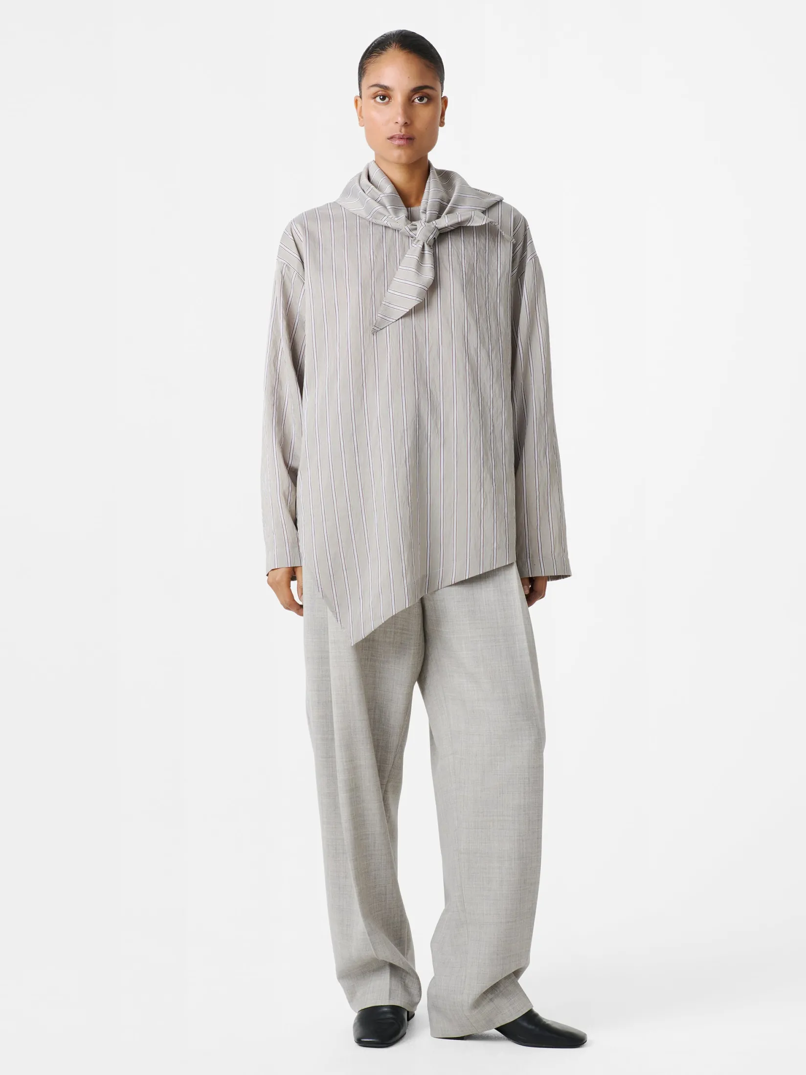 Fashion Studio Nicholson Bute Top Putty Stripe