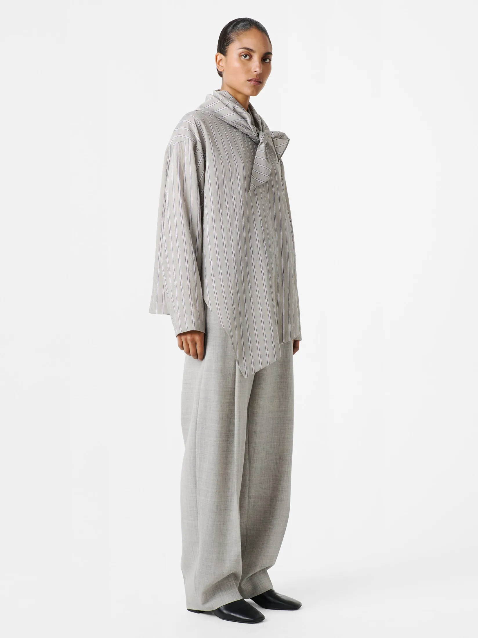 Fashion Studio Nicholson Bute Top Putty Stripe