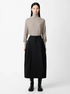 Clearance Studio Nicholson Carson Viscose Skirt Black