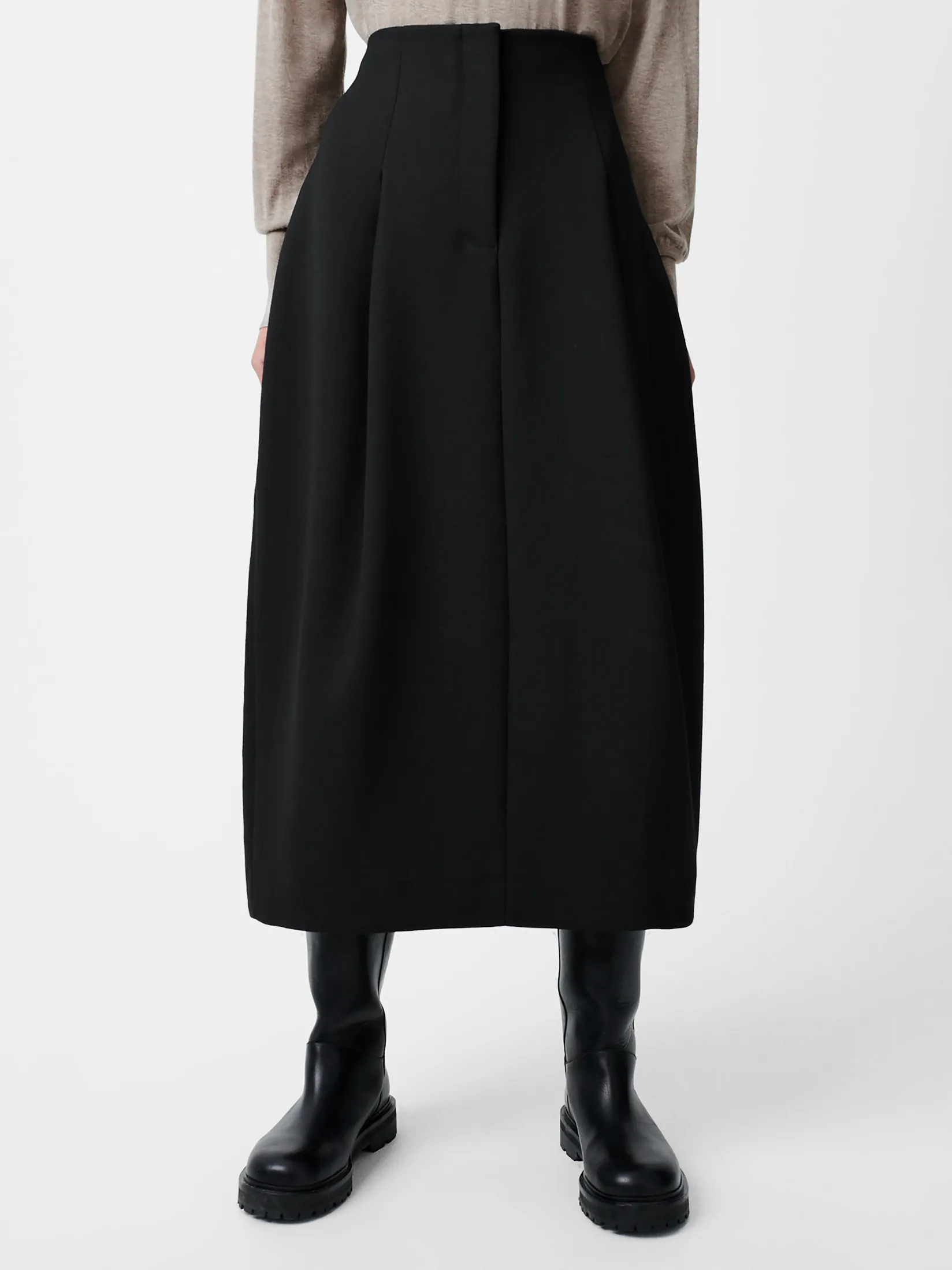 Clearance Studio Nicholson Carson Viscose Skirt Black