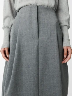 Outlet Studio Nicholson Carson Viscose Skirt Grey Marl