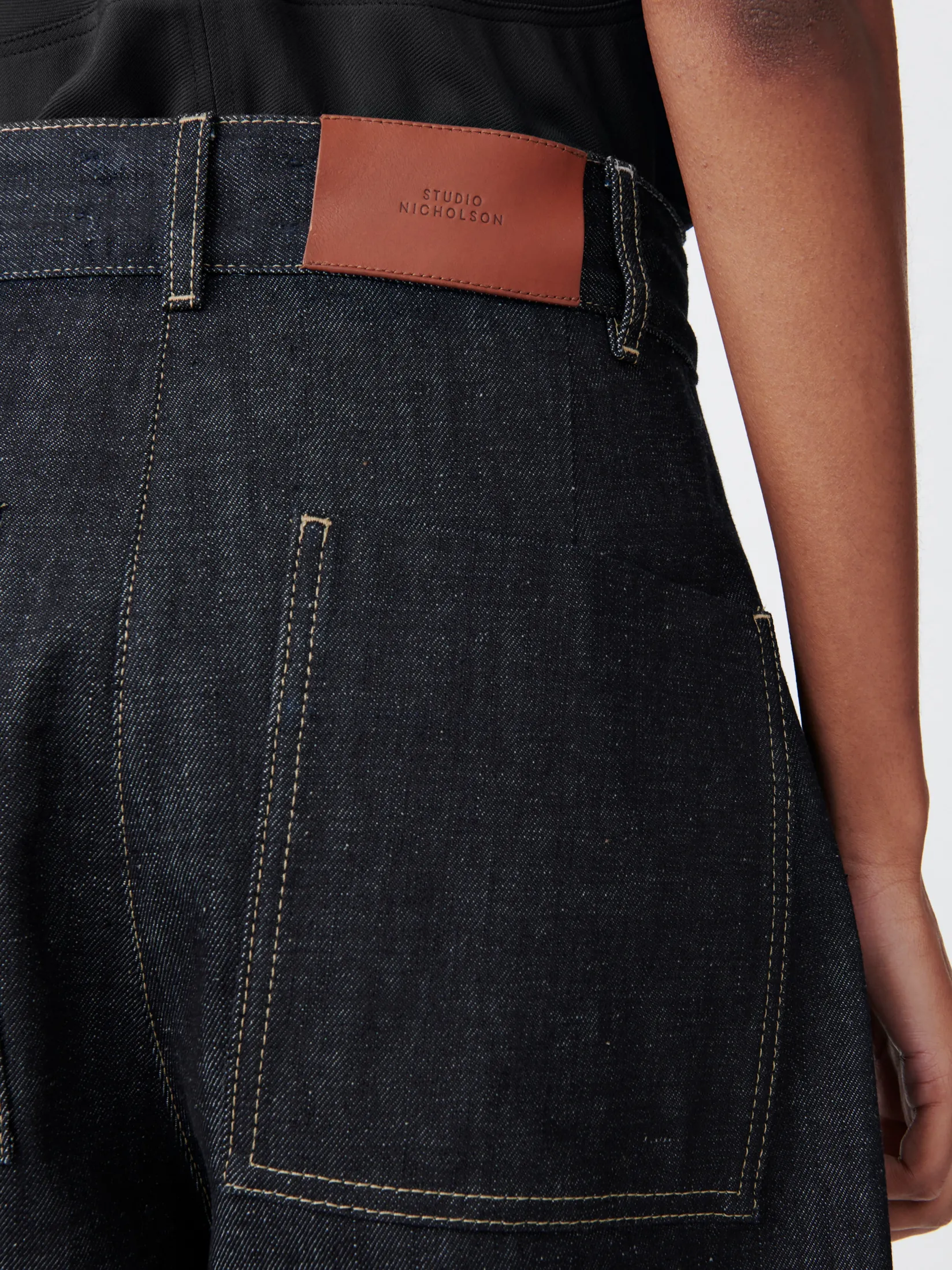 Best Studio Nicholson Chalco Denim Pant Raw Indigo