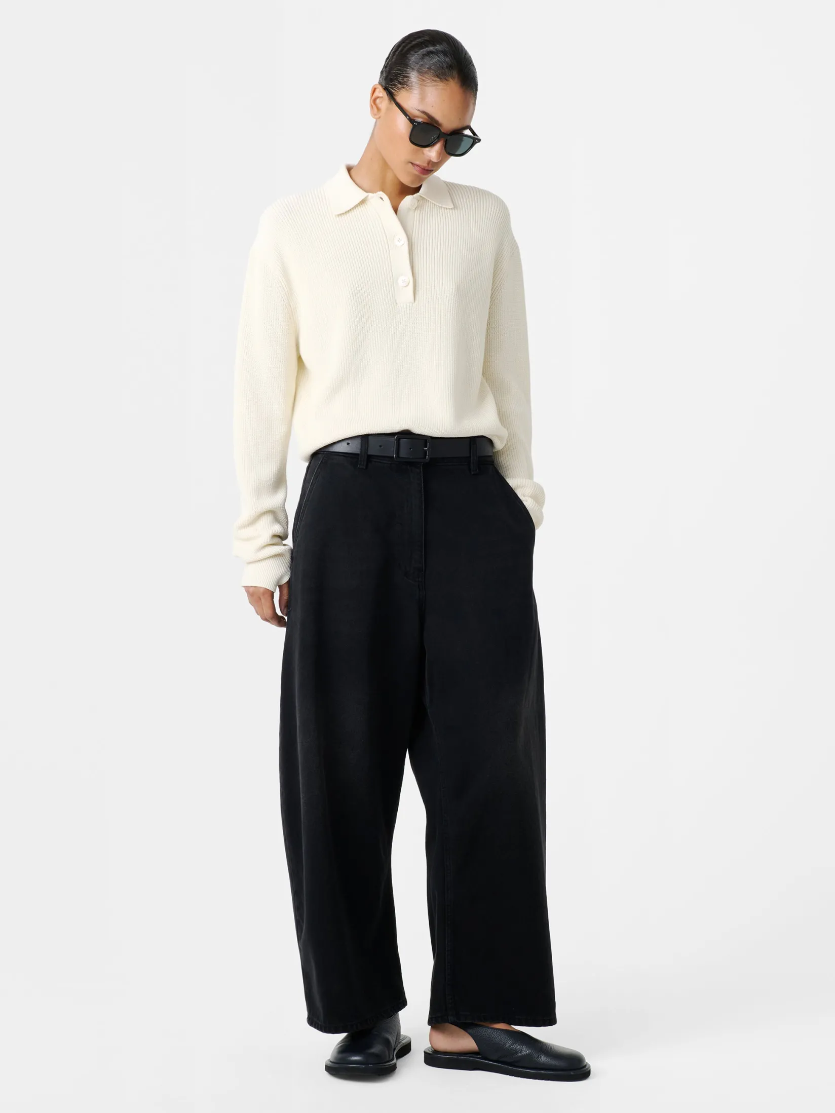 Hot Studio Nicholson Chalco Denim Pant Washed Black