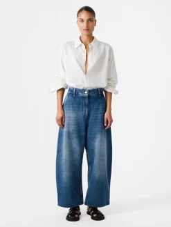 Discount Studio Nicholson Chalco Denim Pant Worn Wash Indigo
