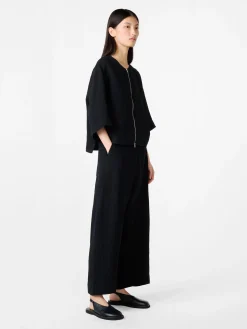 Hot Studio Nicholson Chalco Linen Pant Darkest Navy