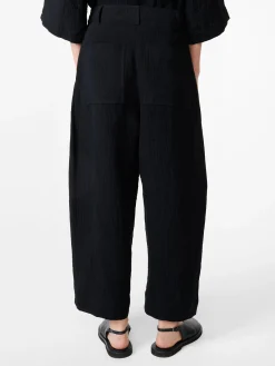 Hot Studio Nicholson Chalco Linen Pant Darkest Navy