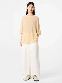 Best Studio Nicholson Chalco Linen Pant Parchment